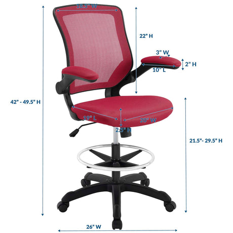 Veer Drafting Chair- Tall Office Chair For Adjustable Standing Desks - BUILDMYPLACE