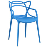 Modern Entangled Plastic Molded Dining Side Armchair - Dining Sets - BUILDMYPLACE