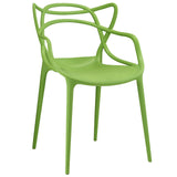 Modern Entangled Plastic Molded Dining Side Armchair - Dining Sets - BUILDMYPLACE