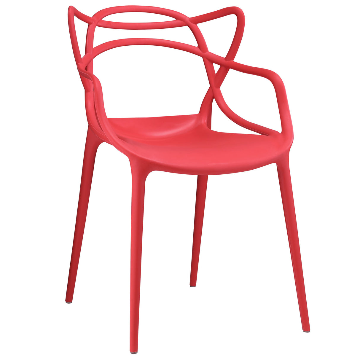 Modern Entangled Plastic Molded Dining Side Armchair - Dining Sets - BUILDMYPLACE