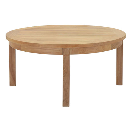 Marina 3 Piece Outdoor Patio Teak Set W/ Coffee Table - BUILDMYPLACE