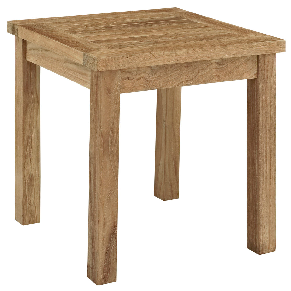 Marina 3 Piece Outdoor Patio Teak Set with Side Table - BUILDMYPLACE
