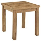 Marina 3 Piece Outdoor Patio Teak Set with Side Table - BUILDMYPLACE
