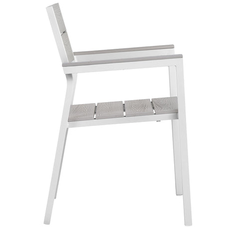 Maine Dining Outdoor Patio Armchair - BUILDMYPLACE