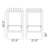 Maine Outdoor Patio Bar Table - BUILDMYPLACE