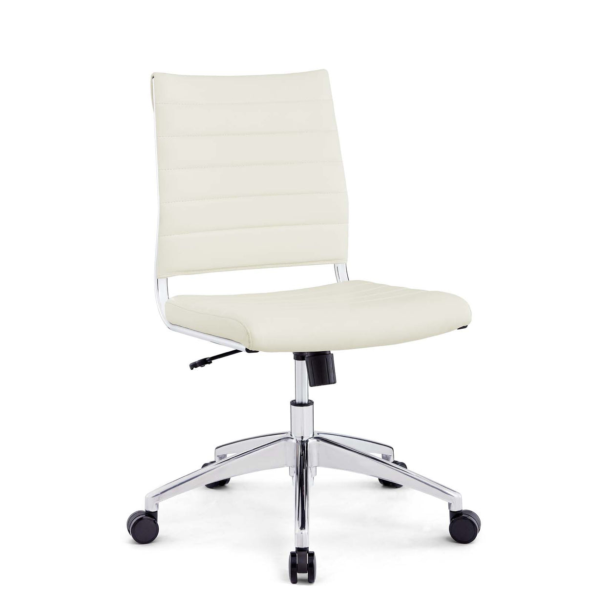 Jive Ribbed Armless Mid Back Swivel Conference Computer Chair In Mulitcolor - BUILDMYPLACE