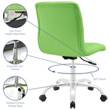 Modway Ripple Armless Mid Back Vinyl Swivel Computer Desk Office Chair - Computer Chair - BUILDMYPLACE