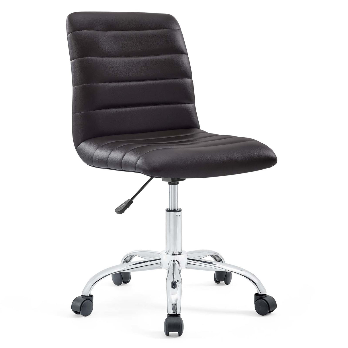 Modway Ripple Armless Mid Back Vinyl Swivel Computer Desk Office Chair - Computer Chair - BUILDMYPLACE