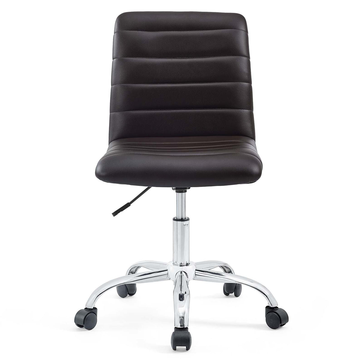 Modway Ripple Armless Mid Back Vinyl Swivel Computer Desk Office Chair - Computer Chair - BUILDMYPLACE