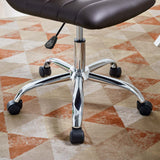 Modway Ripple Armless Mid Back Vinyl Swivel Computer Desk Office Chair - Computer Chair - BUILDMYPLACE