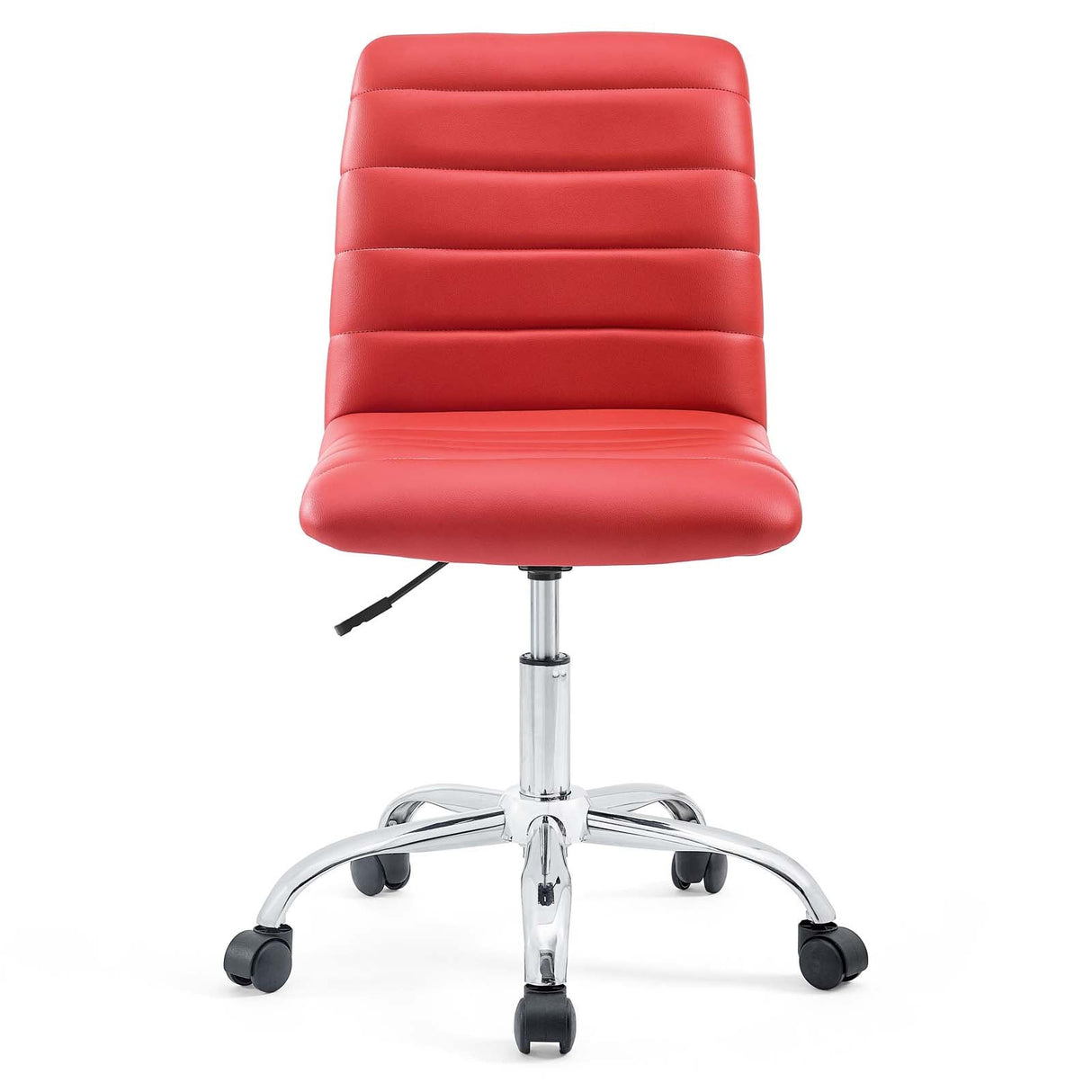 Modway Ripple Armless Mid Back Vinyl Swivel Computer Desk Office Chair - Computer Chair - BUILDMYPLACE