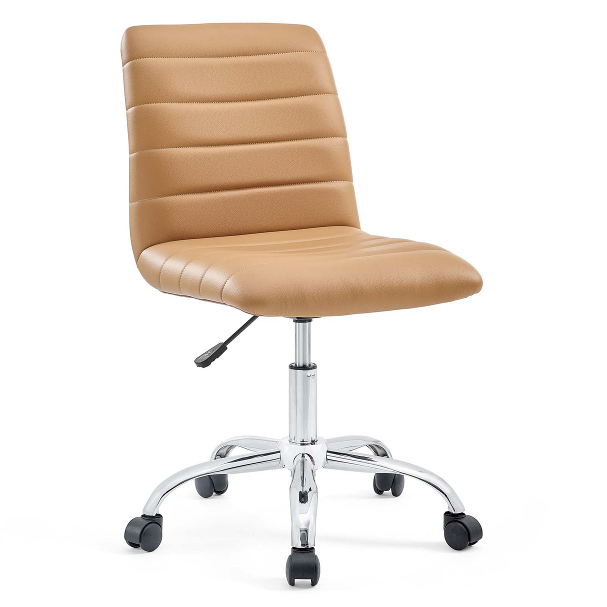 Modway Ripple Armless Mid Back Vinyl Swivel Computer Desk Office Chair - Computer Chair - BUILDMYPLACE