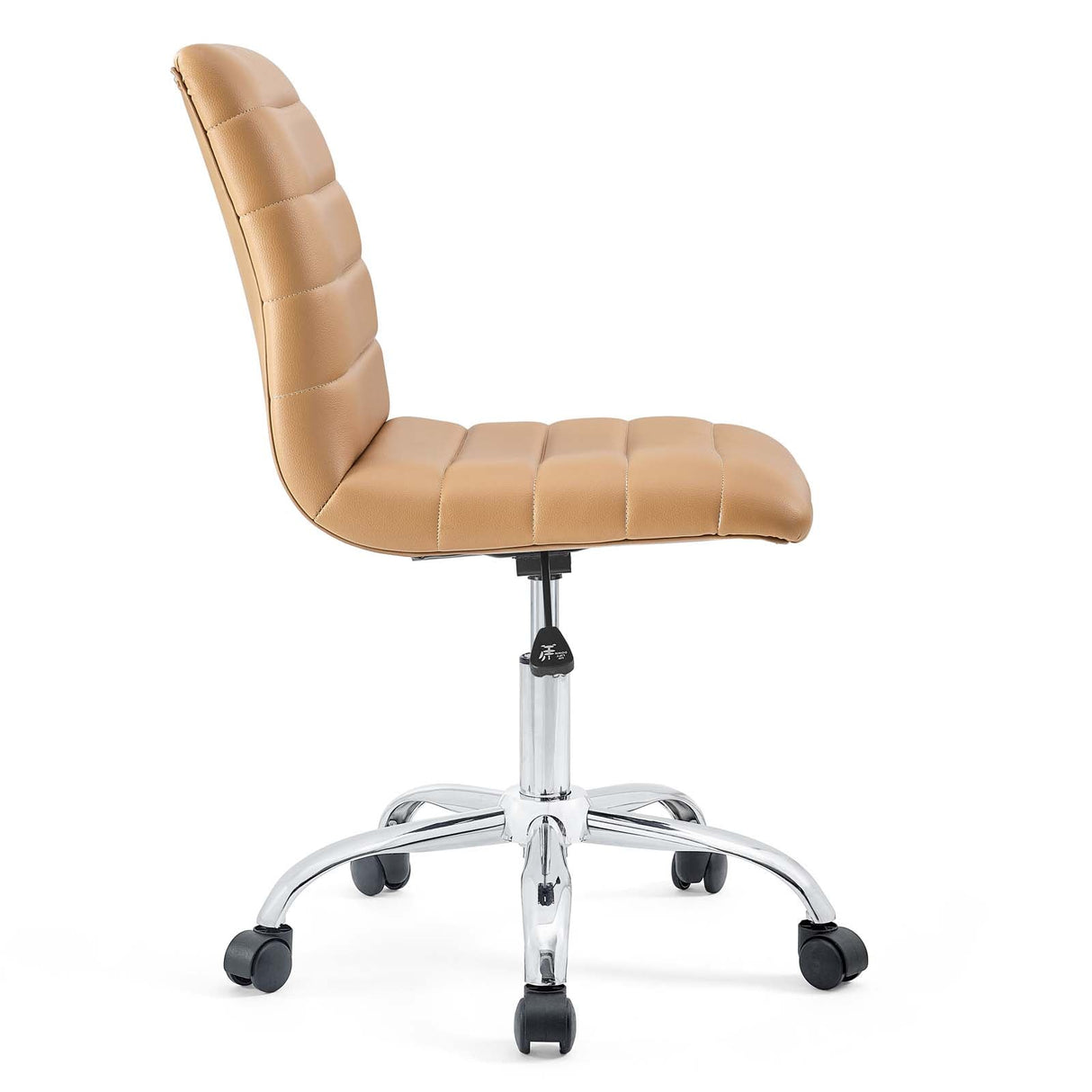 Modway Ripple Armless Mid Back Vinyl Swivel Computer Desk Office Chair - Computer Chair - BUILDMYPLACE