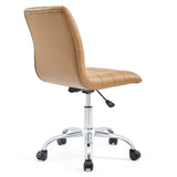 Modway Ripple Armless Mid Back Vinyl Swivel Computer Desk Office Chair - Computer Chair - BUILDMYPLACE