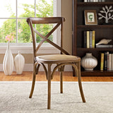 Modern Gear Dining Armless Side Chair - Leisure Tea - Breakfast Chair - BUILDMYPLACE