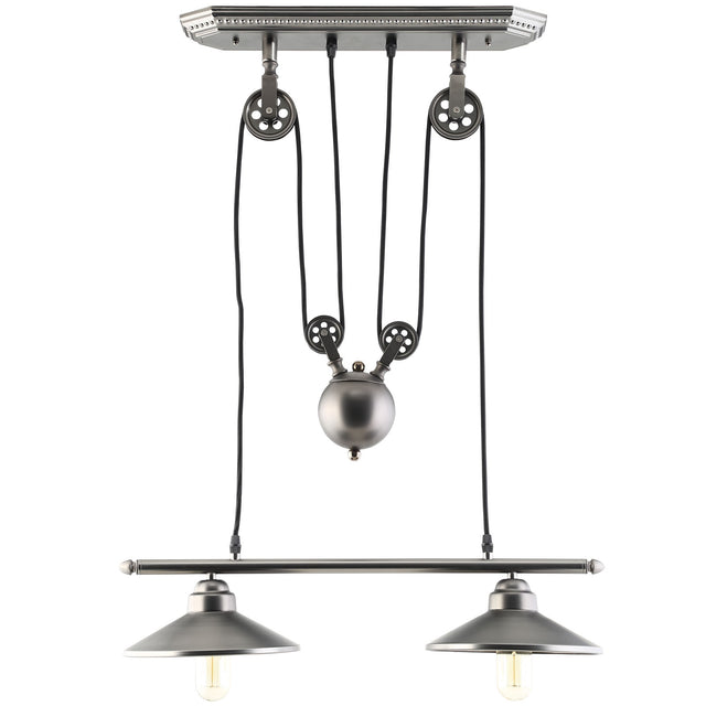 Industrial Modern Innovateous Ceiling Fixture - Silver Polished Steel - 60 watts - 110 volts - UL Listed - BUILDMYPLACE