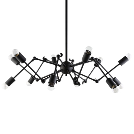 Industrial Modern Tagmata Ceiling Pendant Chandelier - 110V - UL Listed - Black - BUILDMYPLACE