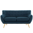 Remark Upholstered Fabric Loveseat - BUILDMYPLACE