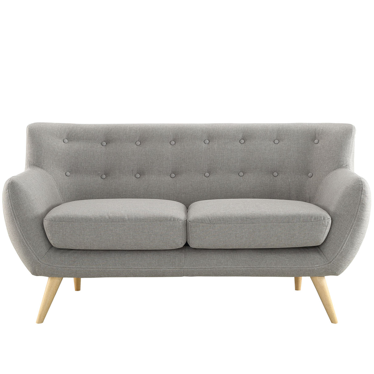 Remark Upholstered Fabric Loveseat - BUILDMYPLACE