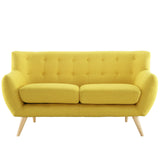 Remark Upholstered Fabric Loveseat - BUILDMYPLACE