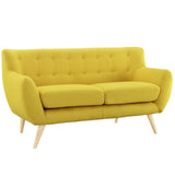 Remark Upholstered Fabric Loveseat - BUILDMYPLACE