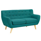 Remark Upholstered Fabric Loveseat - BUILDMYPLACE