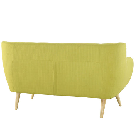 Remark Upholstered Fabric Loveseat - BUILDMYPLACE