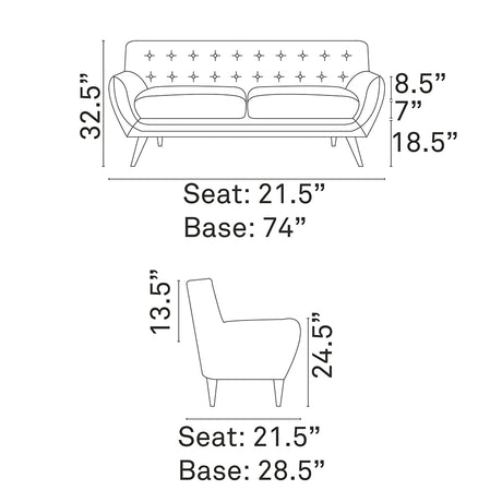 Remark Upholstered Fabric Sofa - BUILDMYPLACE