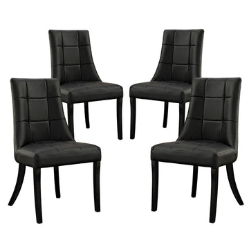 Noblesse Vinyl Dining Chair Set of 4