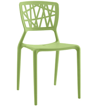 Modern Astro Stacking Plastic Dining Side Chair - Dining Room Chair