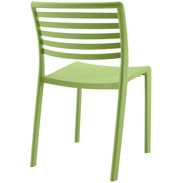 Contemporary Modern Stackable Plastic Enable Dining Chair - Dining Chair Set