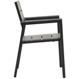 Maine 3 Piece with Armchair Outdoor Patio Dining Set - BUILDMYPLACE