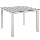 Maine 3 Piece with Armchair Outdoor Patio Dining Set - BUILDMYPLACE