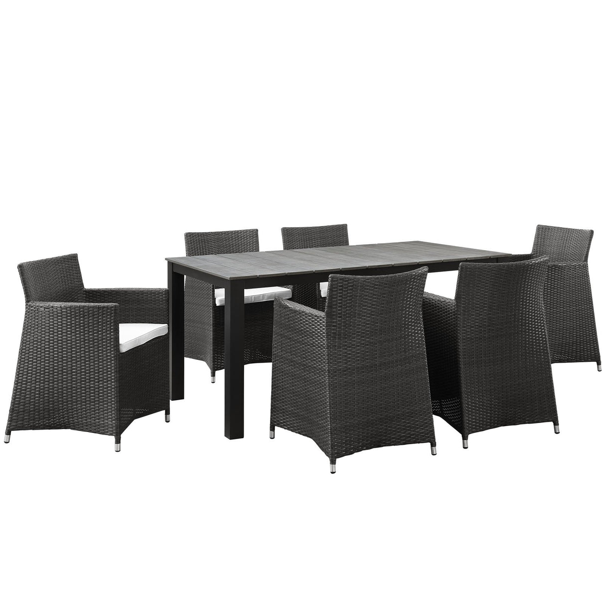Junction 28" Outdoor Patio Dining Set - 5-Piece - Dining Table With Aluminium Frame - BUILDMYPLACE
