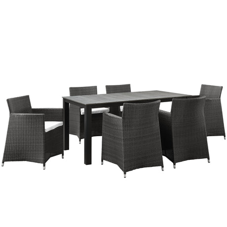 Junction 28" Outdoor Patio Dining Set - 5-Piece - Dining Table With Aluminium Frame - BUILDMYPLACE