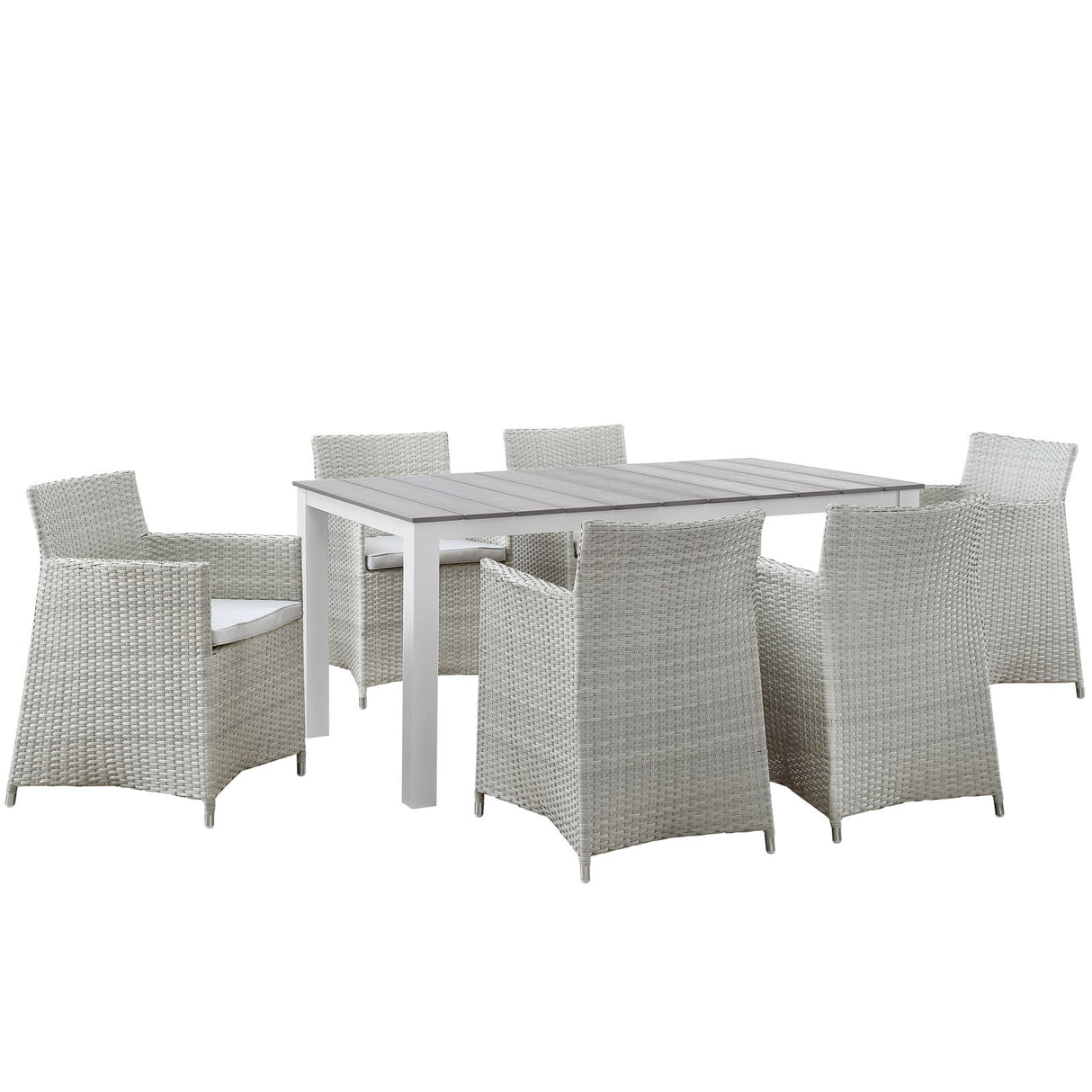 Junction 28" Outdoor Patio Dining Set - 5-Piece - Dining Table With Aluminium Frame - BUILDMYPLACE