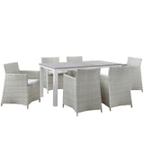 Junction 28" Outdoor Patio Dining Set - 5-Piece - Dining Table With Aluminium Frame - BUILDMYPLACE