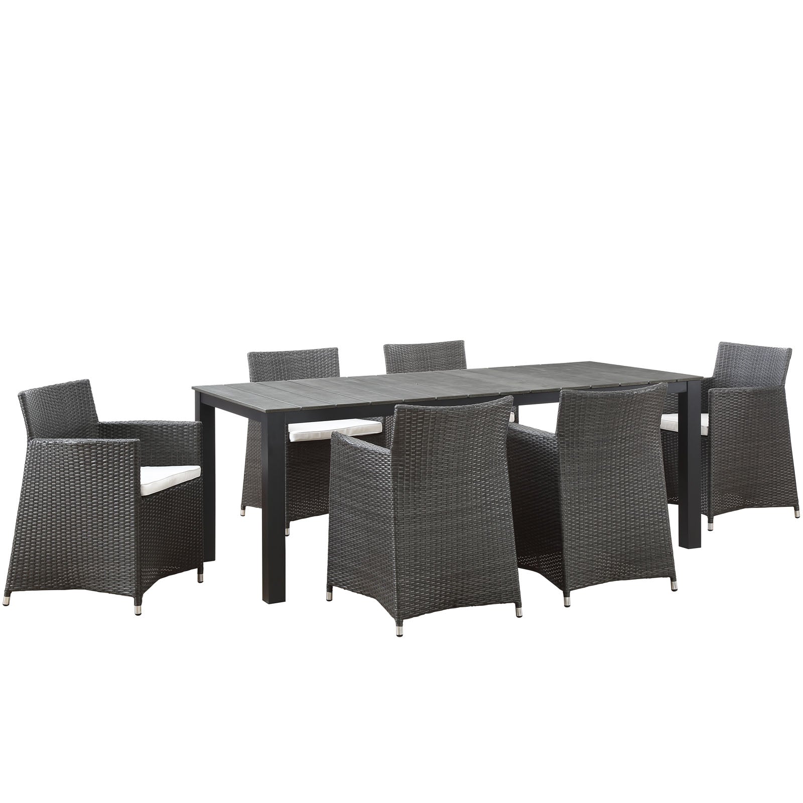 Junction 80" Outdoor Patio Dining Set - 7 - Piece  - Dining Table With Aluminium Frame
