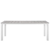 Maine 7 Piece outdoor Patio Dining Set - Wooden Dining Room Table - BUILDMYPLACE