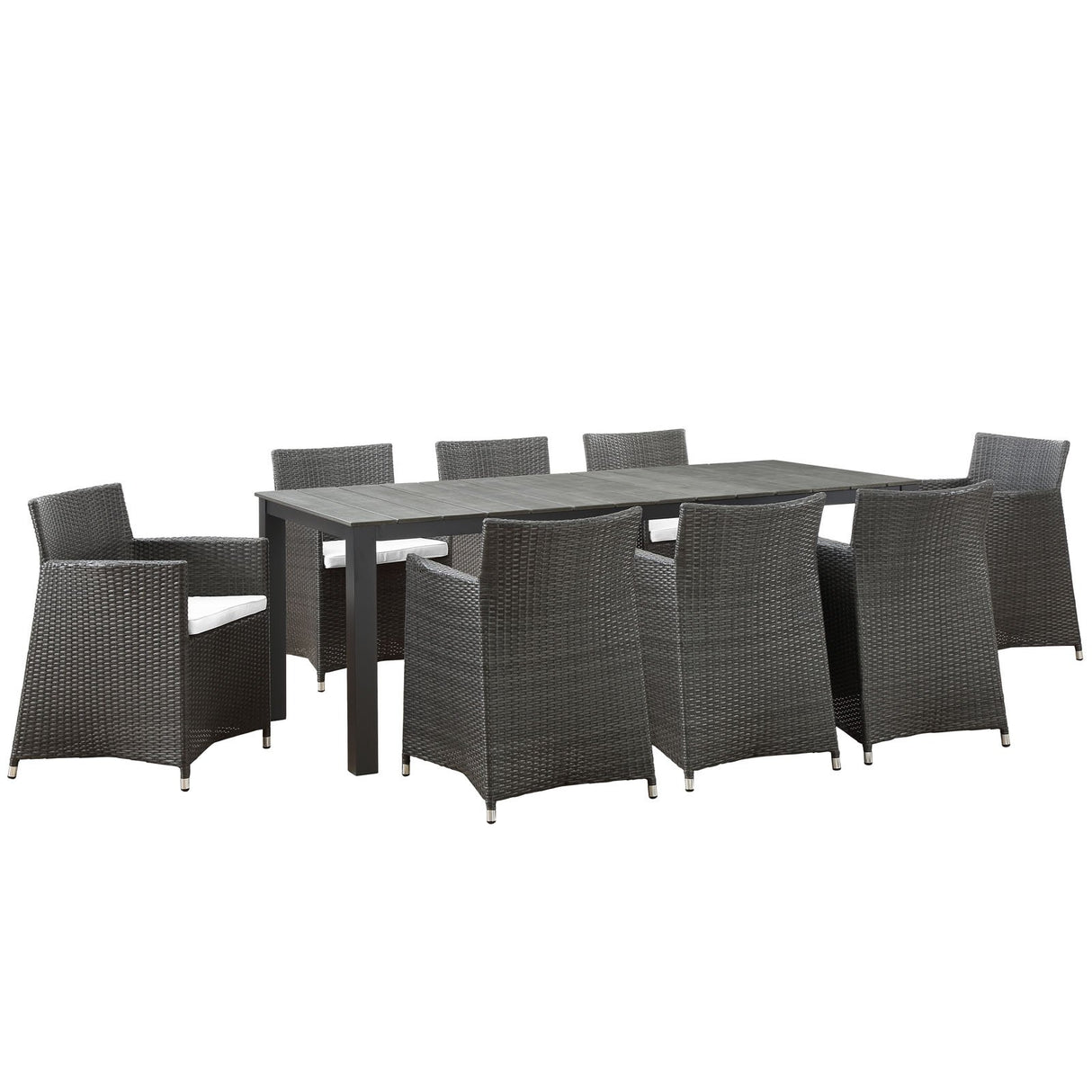 Junction 80" Outdoor Patio Dining Set - 7 - Piece  - Dining Table With Aluminium Frame - BUILDMYPLACE