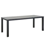 Maine 9 Piece outdoor Patio Dining Set - Wooden Dining Room Table - BUILDMYPLACE
