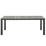 Maine 9 Piece outdoor Patio Dining Set - Wooden Dining Room Table - BUILDMYPLACE