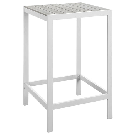 Maine 3 Piece 2 Bar Stool Outdoor Patio Dining Set - BUILDMYPLACE