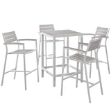 Maine 5 Piece Outdoor Patio Bar Set - BUILDMYPLACE