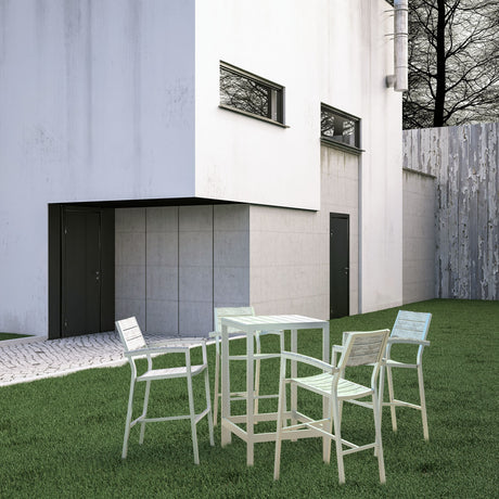 Maine 5 Piece Outdoor Patio Bar Set - BUILDMYPLACE