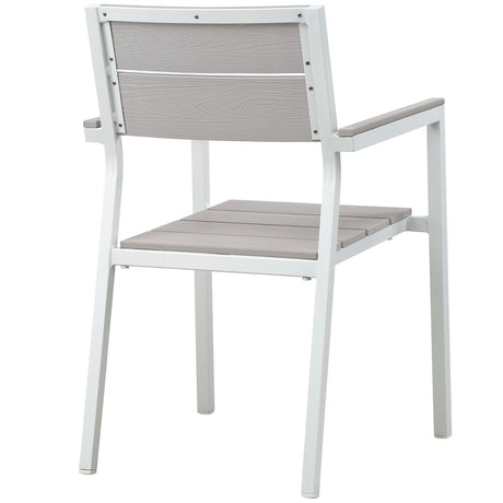 Maine 3 Piece Outdoor Patio Dining Set - BUILDMYPLACE