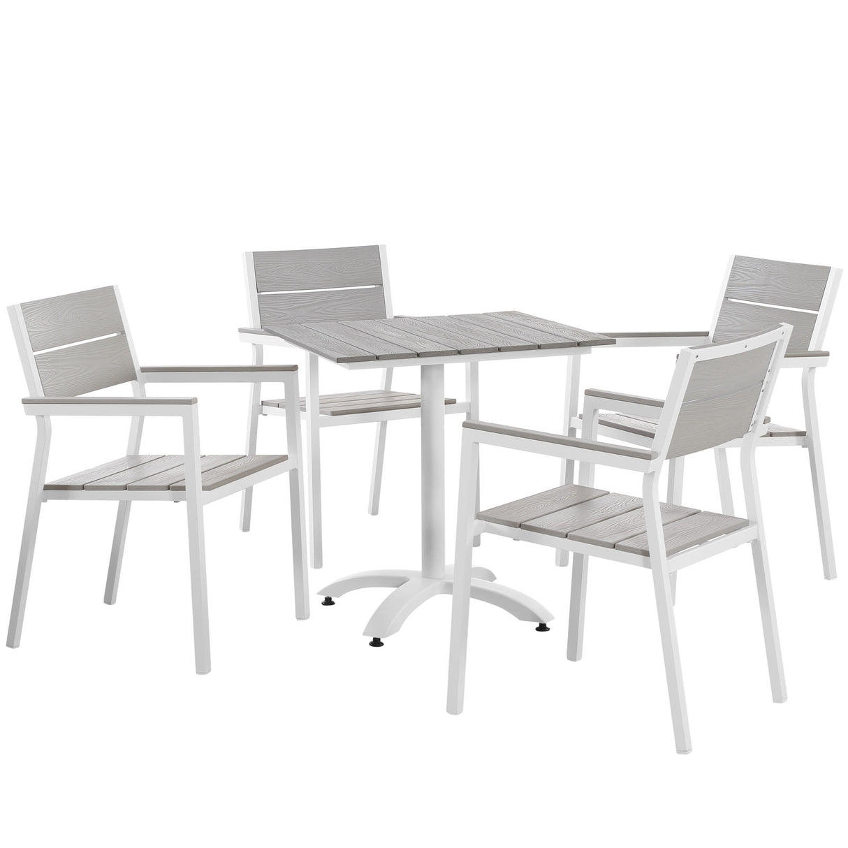 Maine 5 Piece Outdoor Patio Dining Set - BUILDMYPLACE