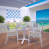 Maine 5 Piece Outdoor Patio Dining Set - BUILDMYPLACE