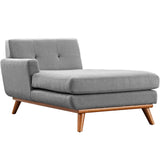 Modern Engage Upholstered Fabric Accent Arm Chair - Couch With Chaise - BUILDMYPLACE