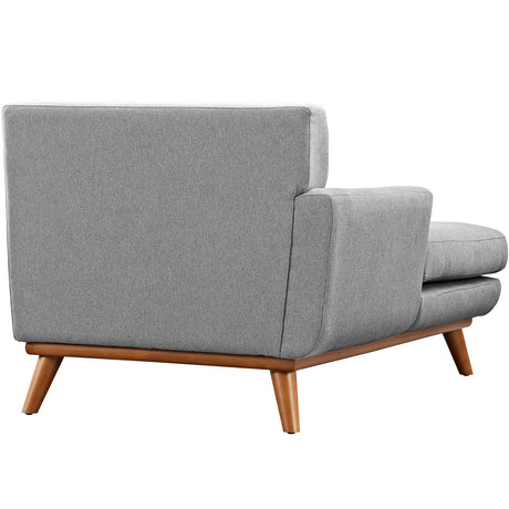 Modern Engage Upholstered Fabric Accent Arm Chair - Couch With Chaise - BUILDMYPLACE